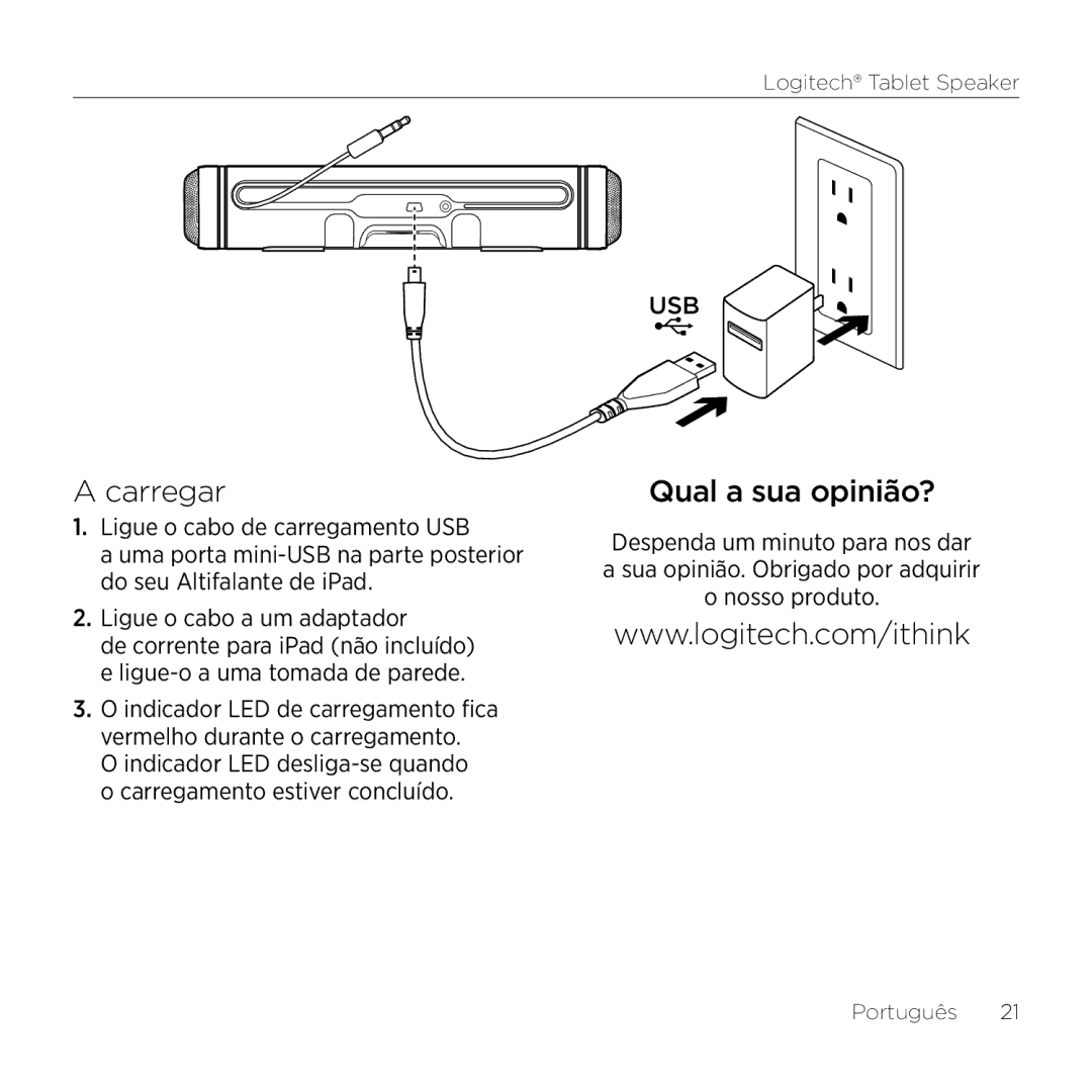 Logitech 984-000193 manual Carregar, Qual a sua opinião? 