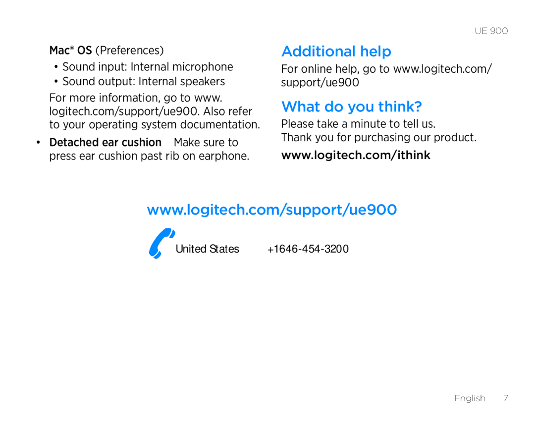 Logitech 985-000381 manual Additional help What do you think? 