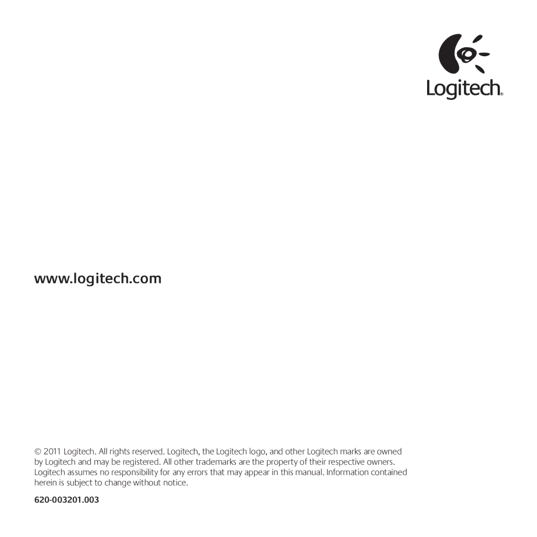 Logitech C170 manual 620-003201.003 