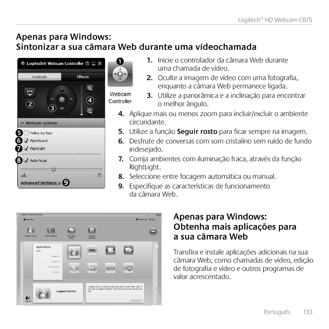 Logitech manual Logitech HD Webcam C615 
