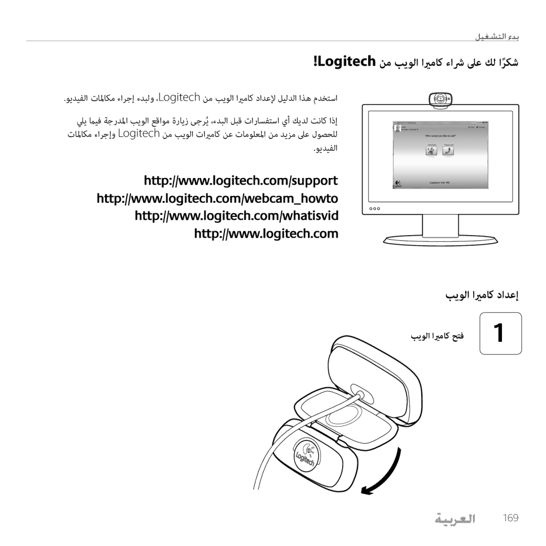 Logitech C615 manual بيولا ايرماك دادعإ 