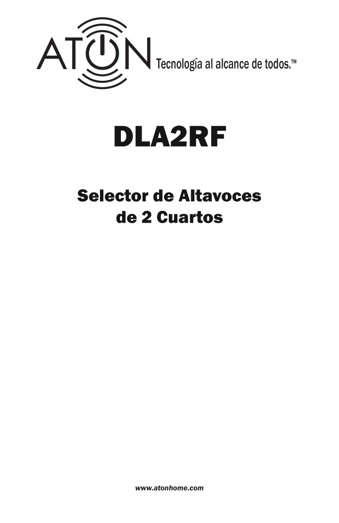 Logitech DLA2RF manual Selector de Altavoces De 2 Cuartos 