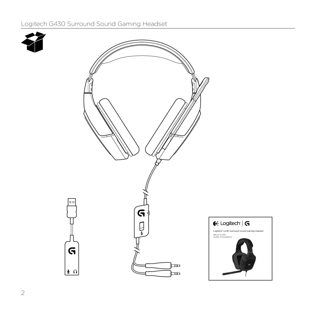 Logitech setup guide Logitech G430 Surround Sound Gaming Headset 