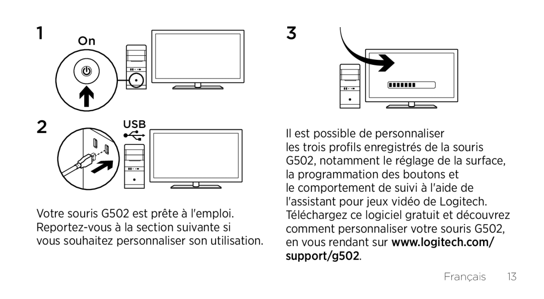 Logitech G502 setup guide Il est possible de personnaliser 