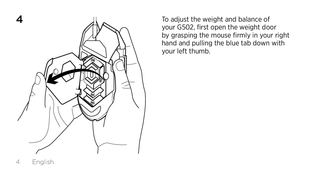 Logitech G502 setup guide English 