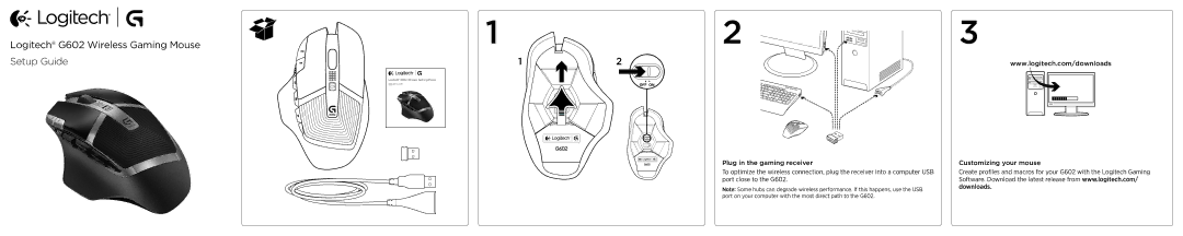 Logitech setup guide Logitech G602 Wireless Gaming Mouse Setup Guide 