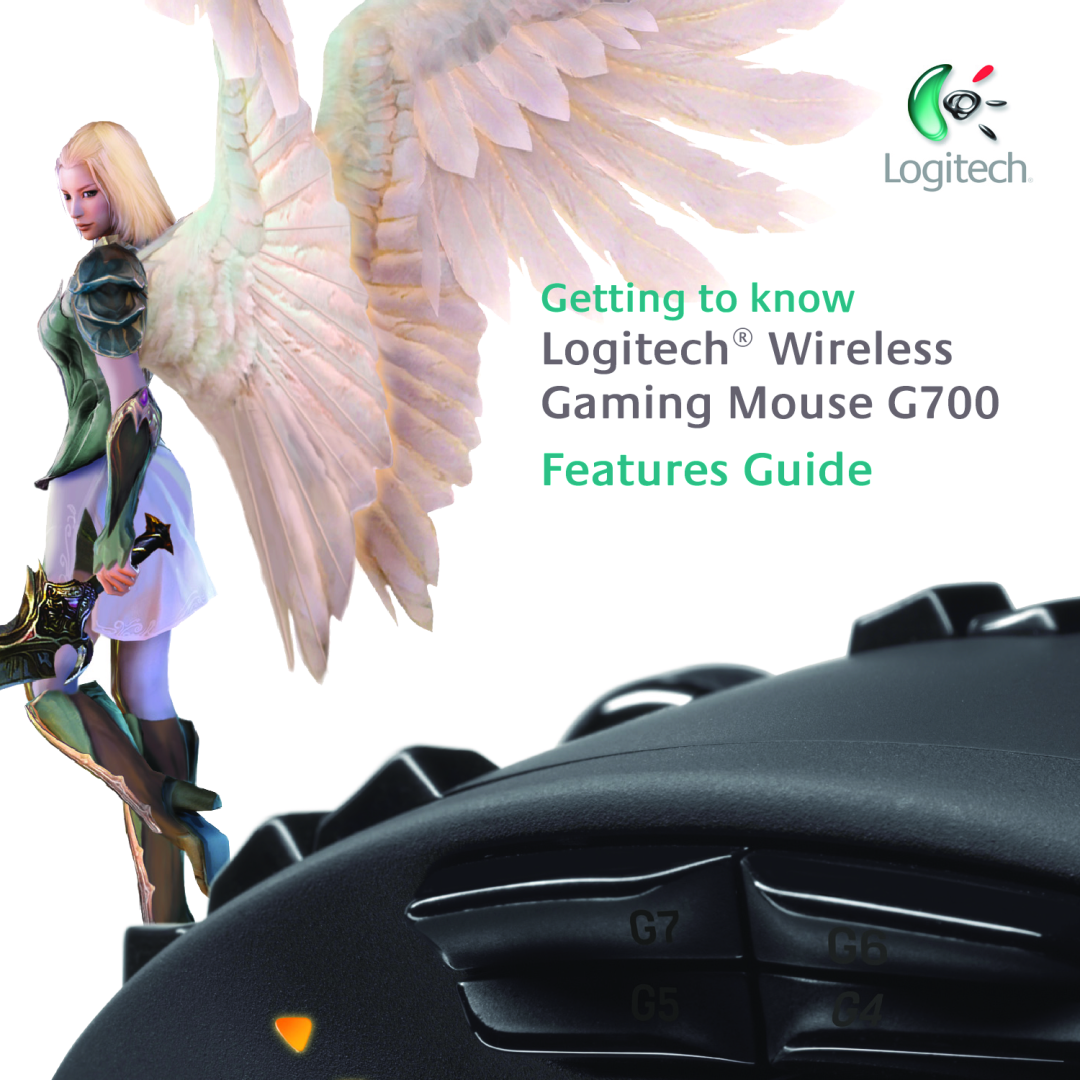 Logitech manual Logitech Wireless Gaming Mouse G700, Features Guide, Getting to know 
