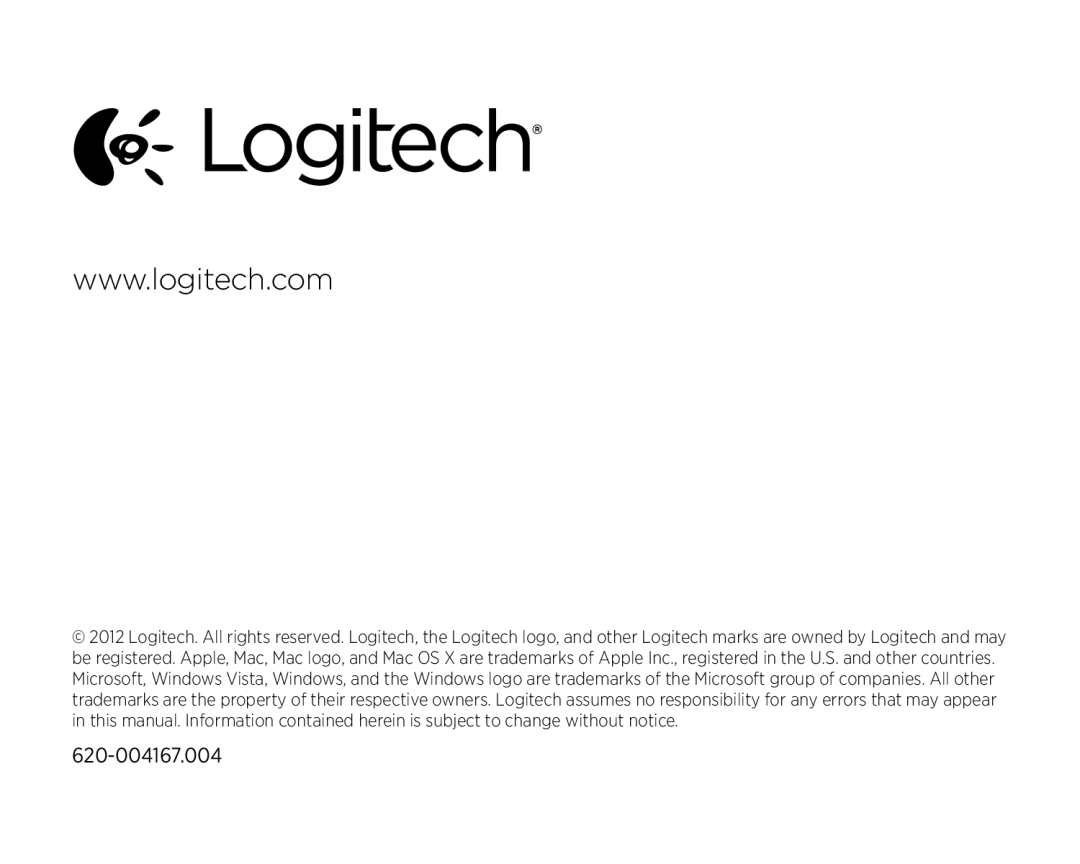 Logitech H340 setup guide 620-004167.004 