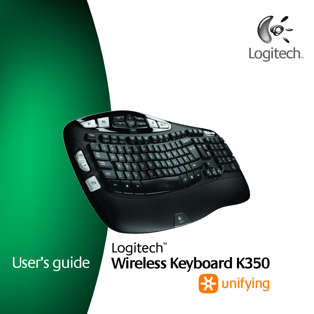 Logitech manual User’s guide Wireless Keyboard K350 