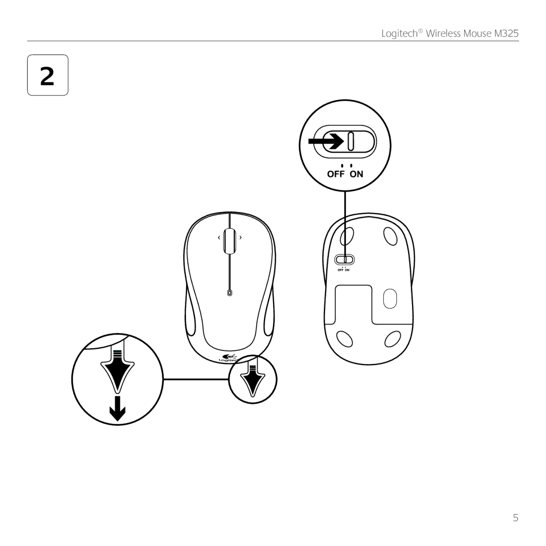 Logitech manual Logitech Wireless Mouse M325 