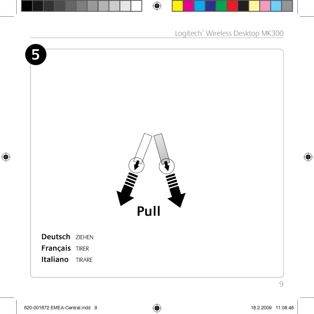 Logitech MK300 manual Pull 