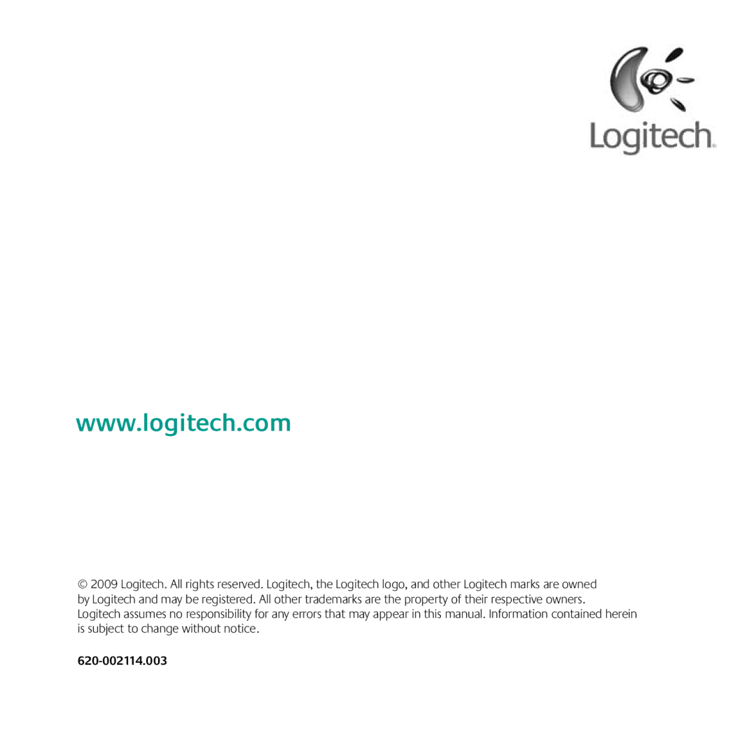 Logitech MK605 manual 620-002114.003 