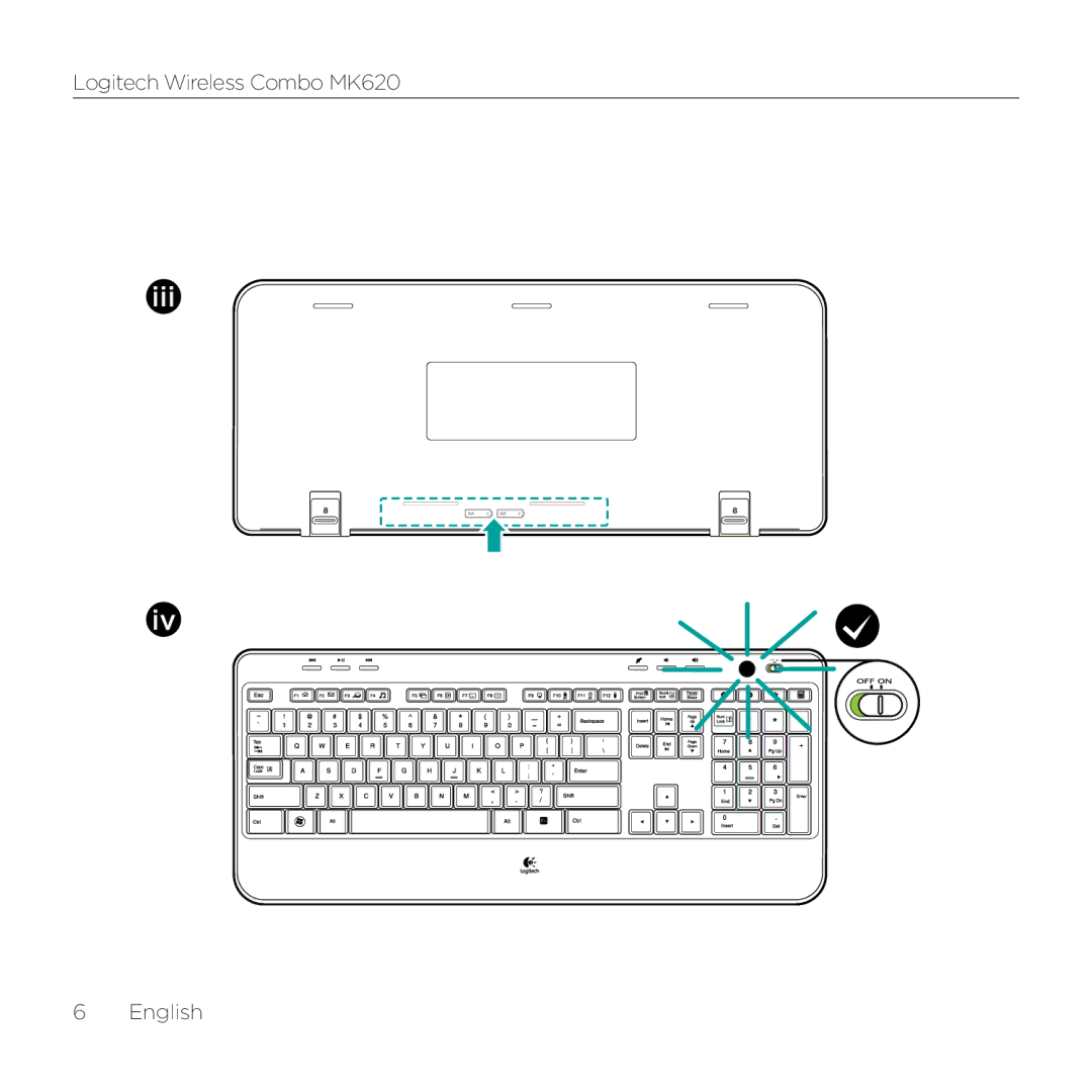 Logitech MK620 manual Iii 