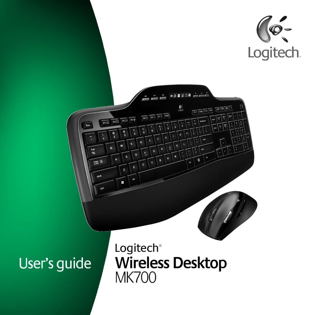 Logitech manual User’s guide Wireless Desktop MK700 