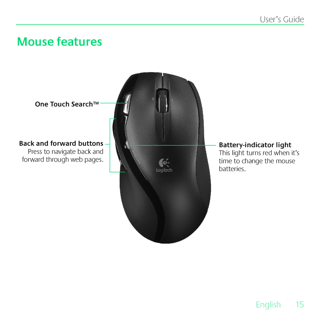 Logitech MK700 manual One Touch Search 