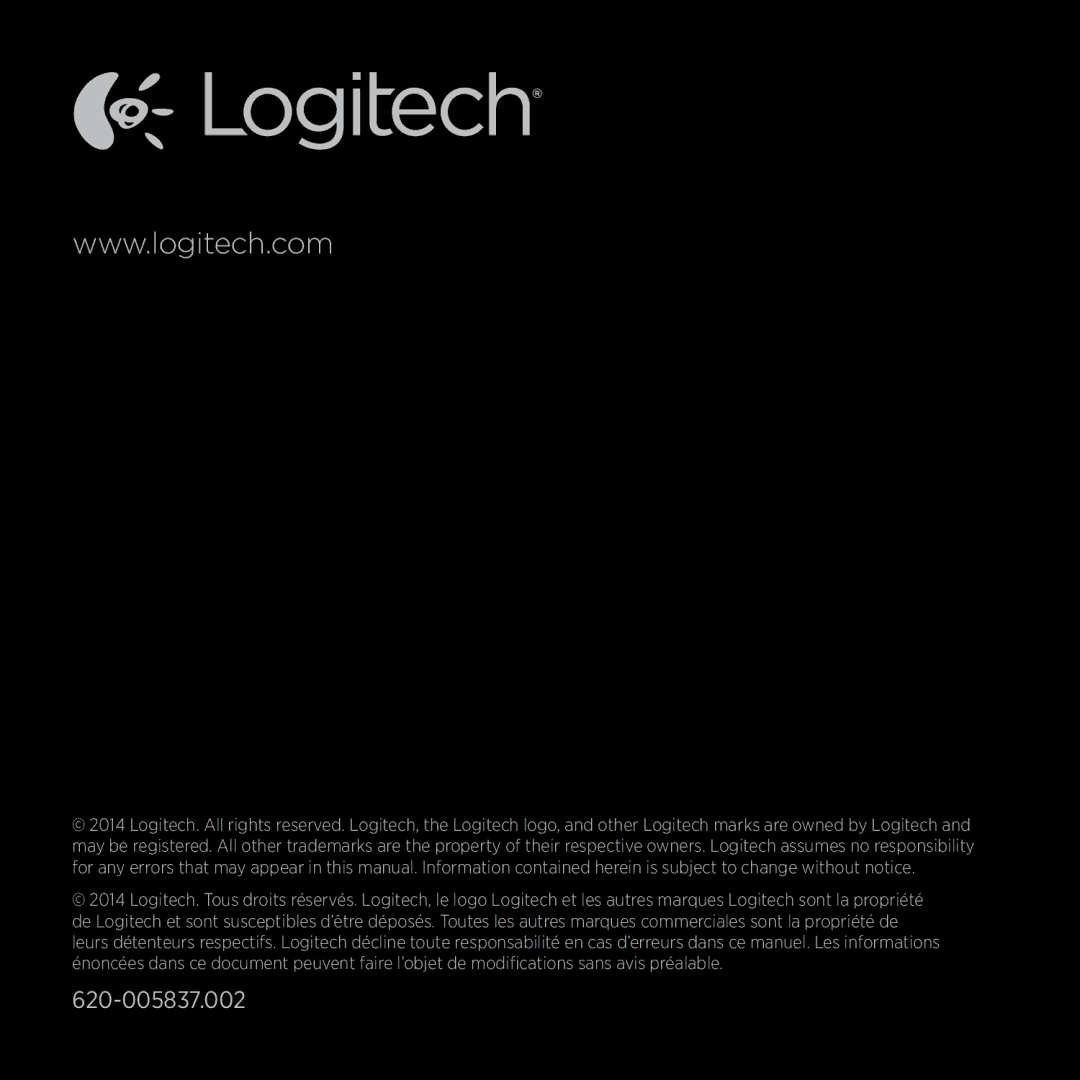 Logitech MX800 setup guide 620-005837.002 