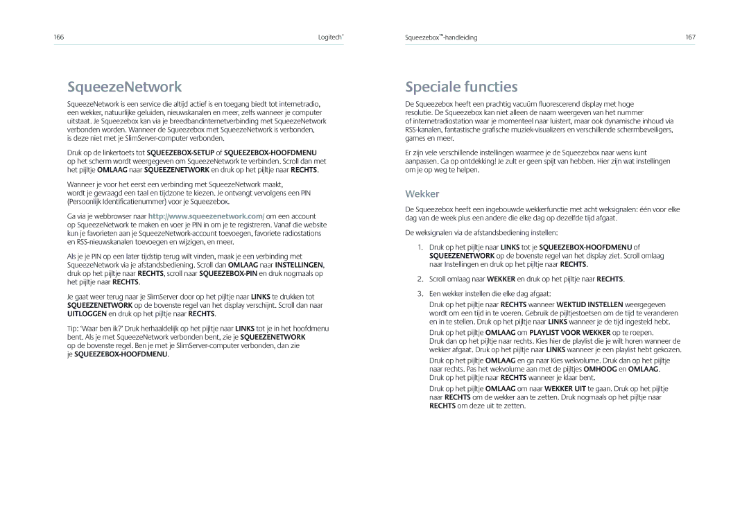 Logitech Receiver manual Speciale functies, Wekker, De weksignalen via de afstandsbediening instellen 