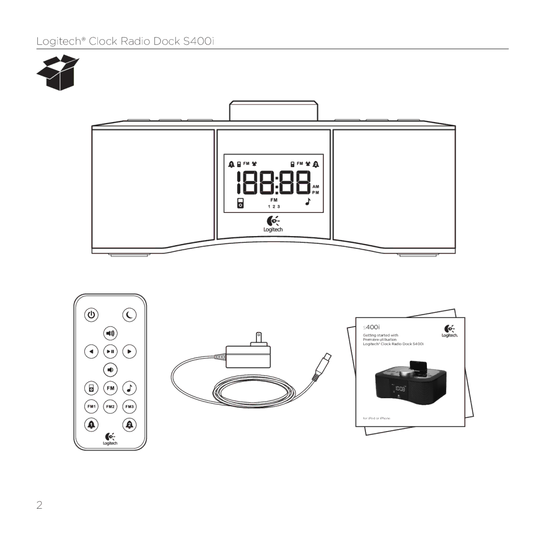 Logitech manual Logitech Clock Radio Dock S400i 