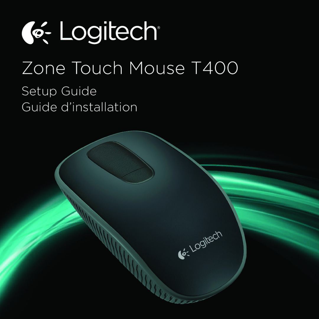 Logitech setup guide Zone Touch Mouse T400 