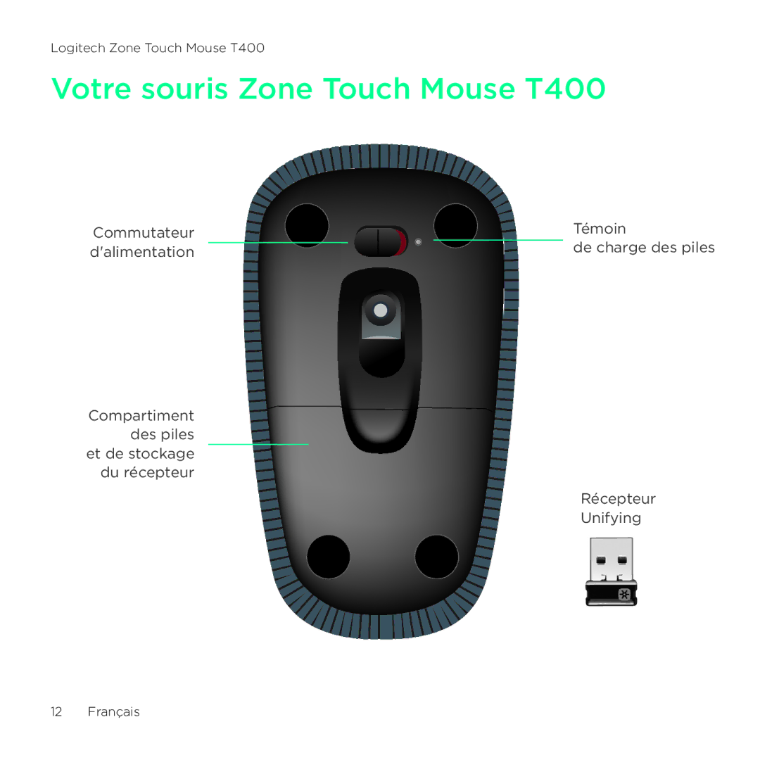 Logitech T400 setup guide Français 