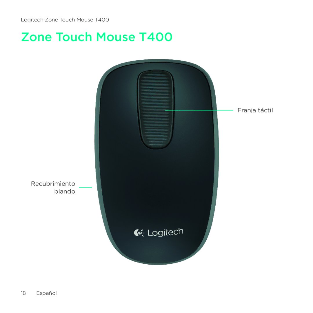 Logitech setup guide Zone Touch Mouse T400 