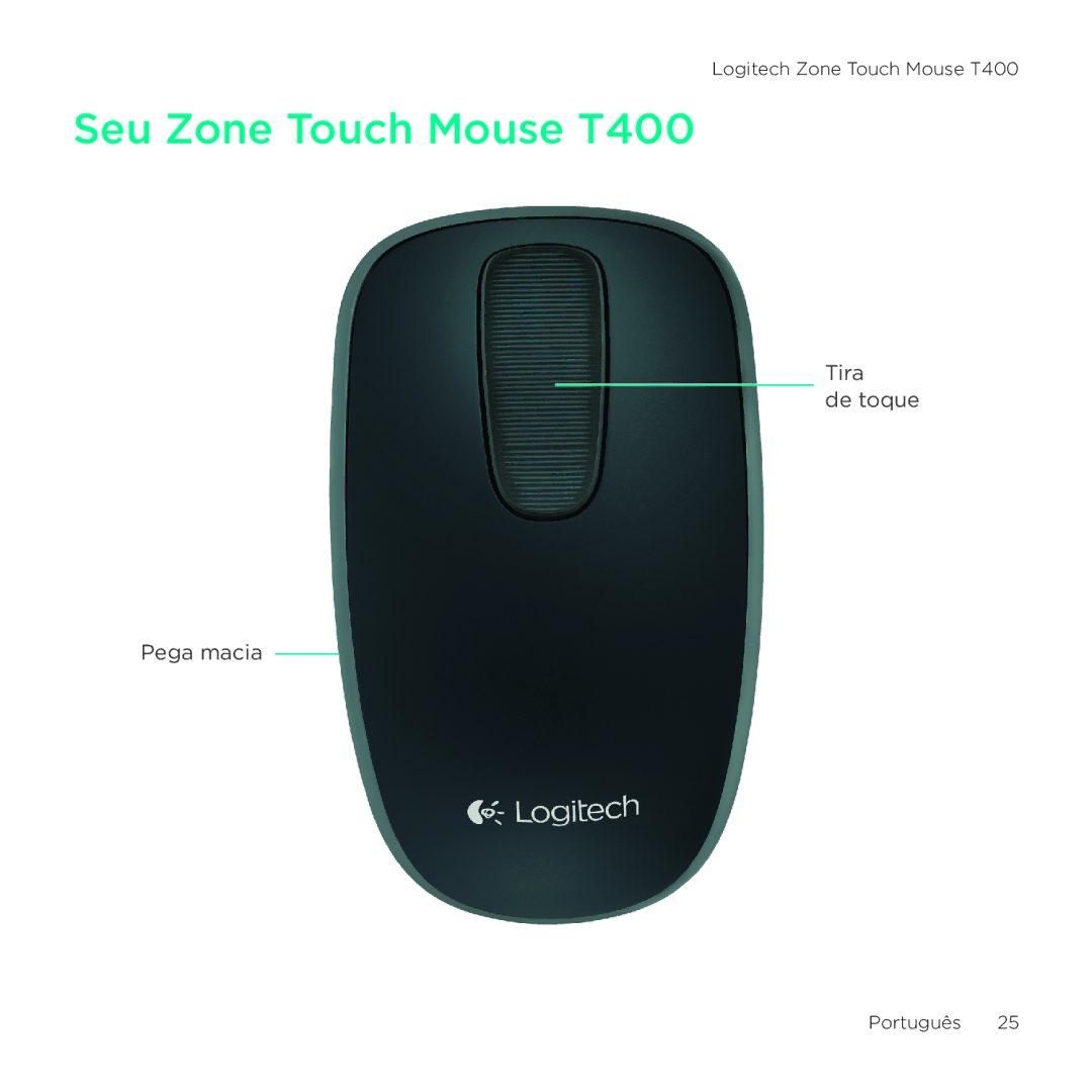 Logitech setup guide Seu Zone Touch Mouse T400 