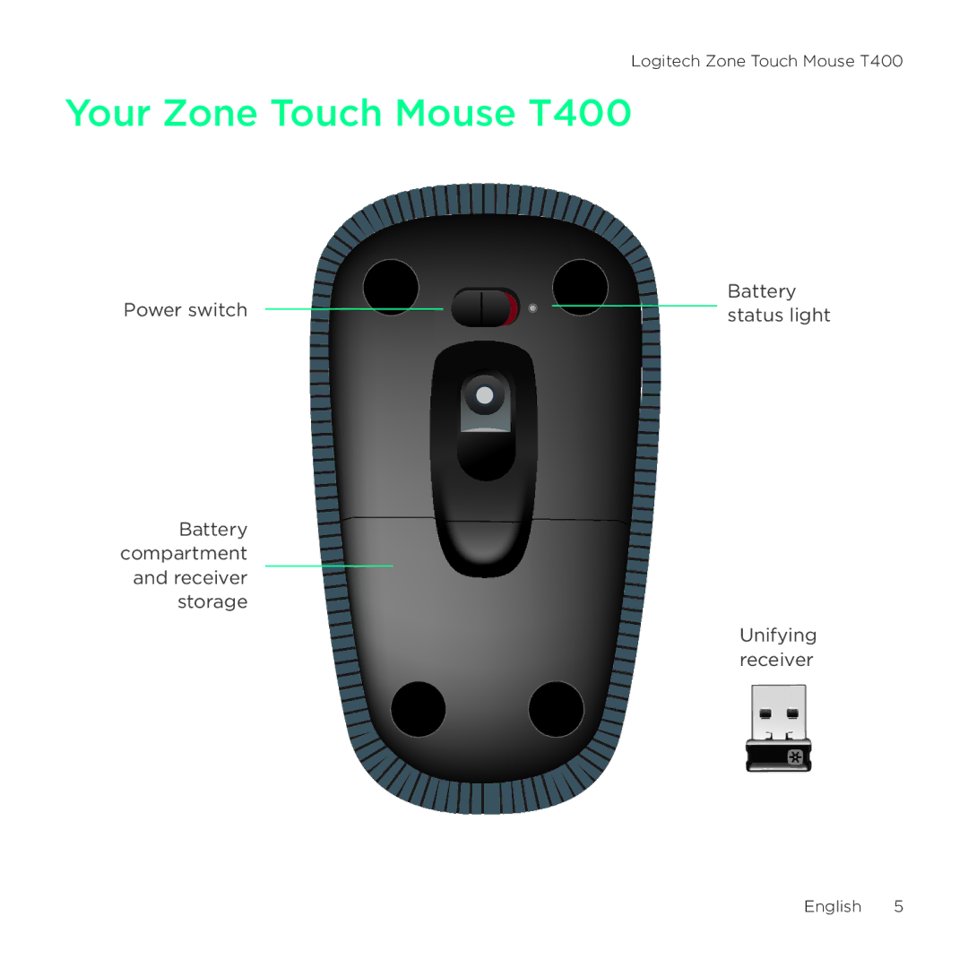 Logitech T400 setup guide English 5 