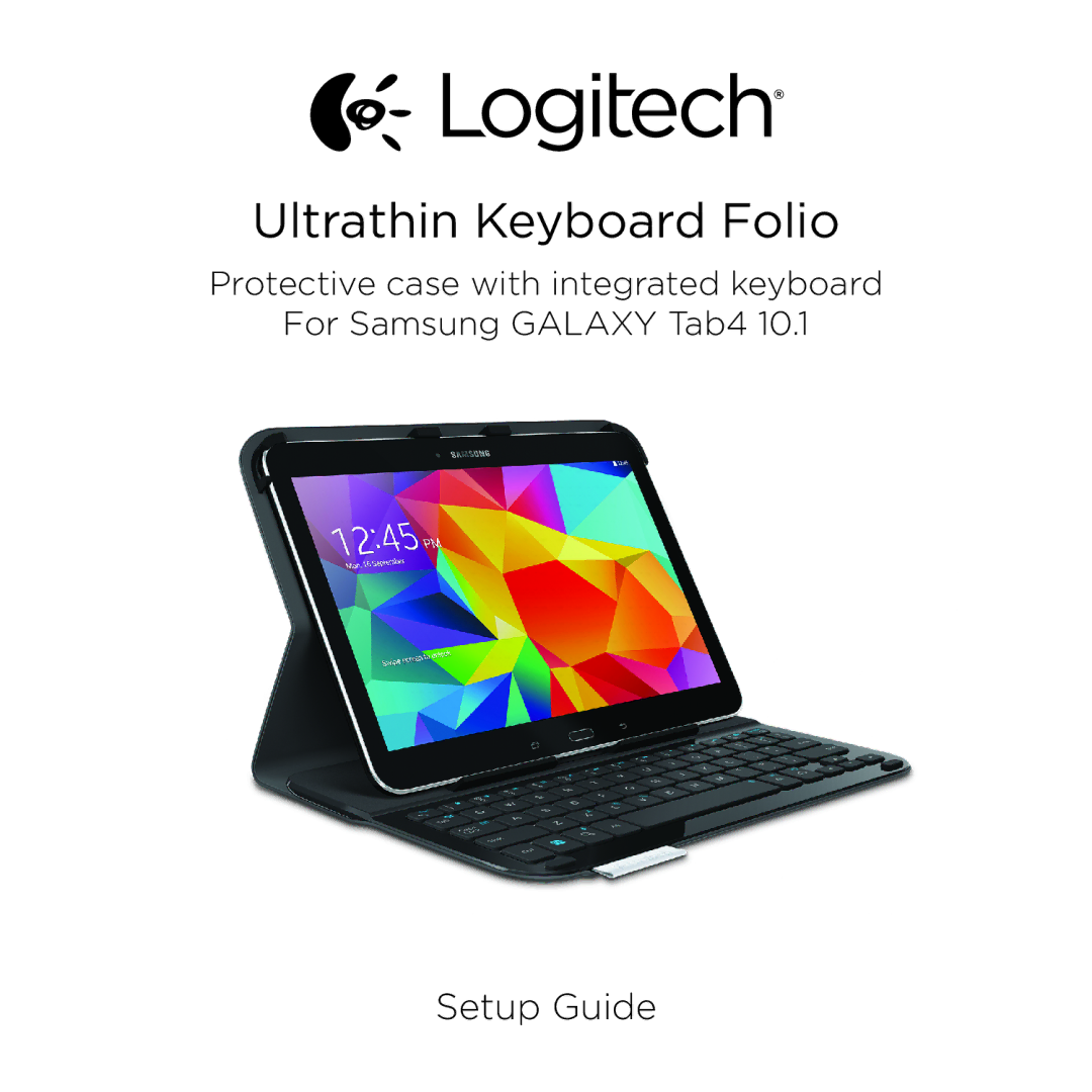 Logitech Tab4 10.1 setup guide Ultrathin Keyboard Folio 