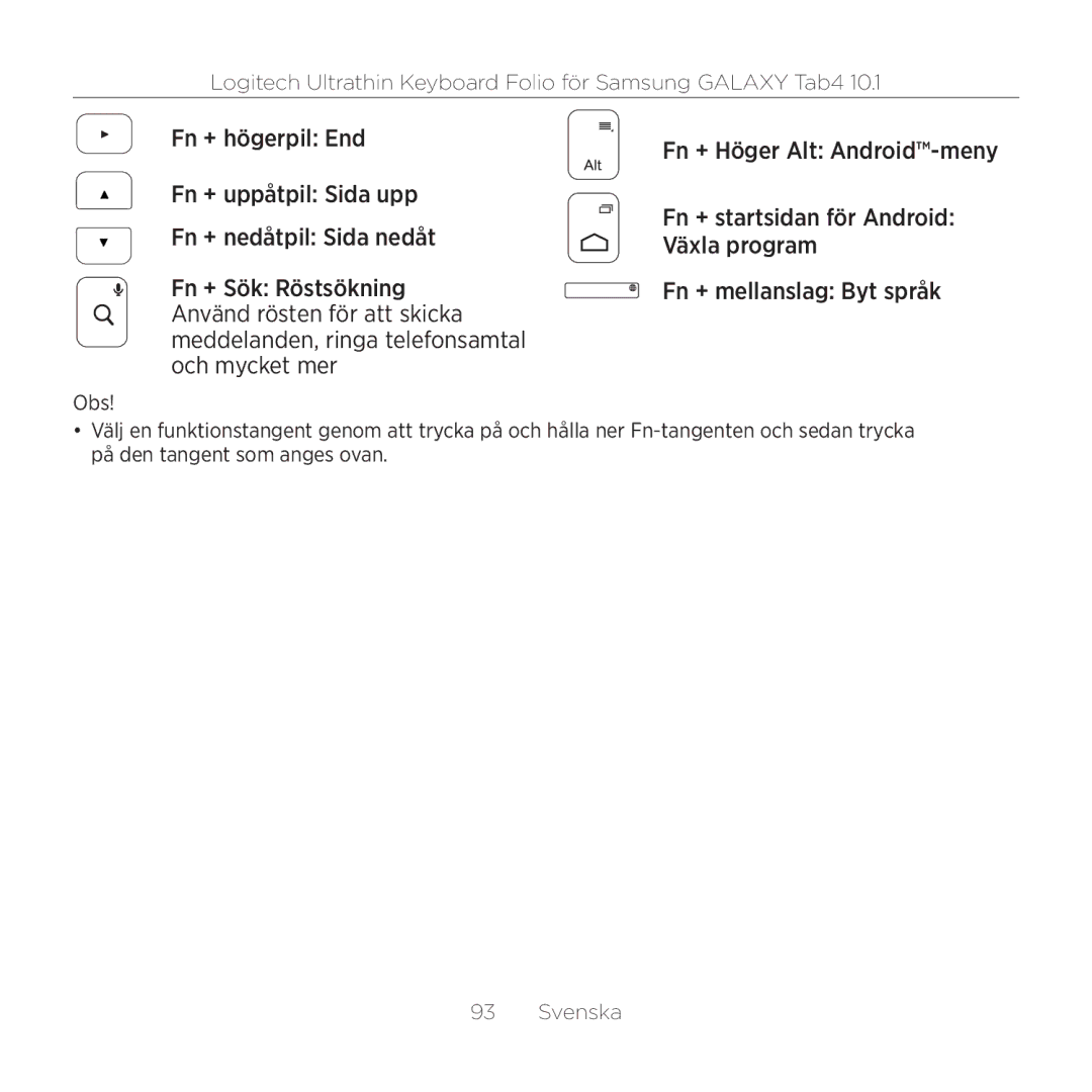 Logitech Tab4 10.1 setup guide Obs 