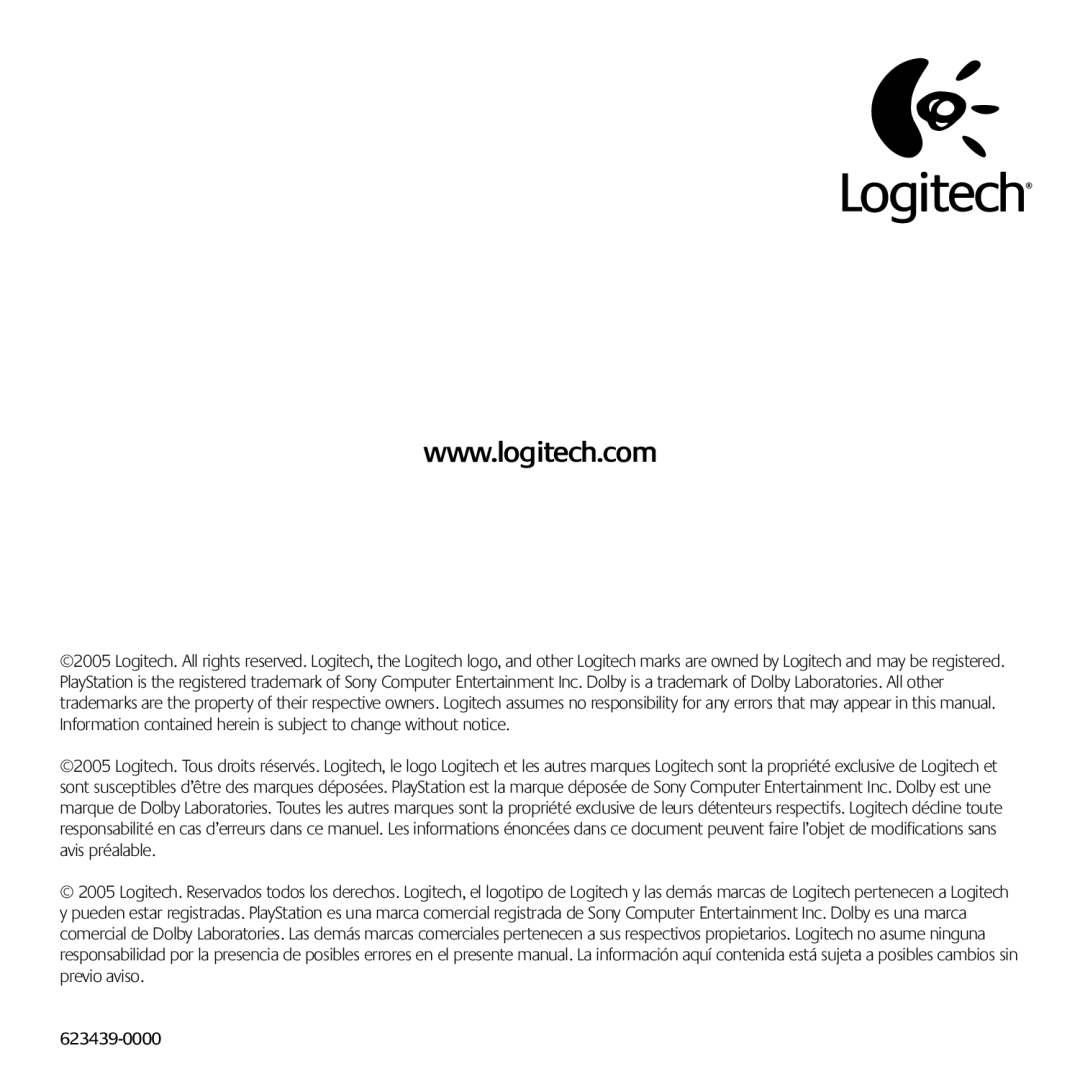 Logitech X-530 manual 