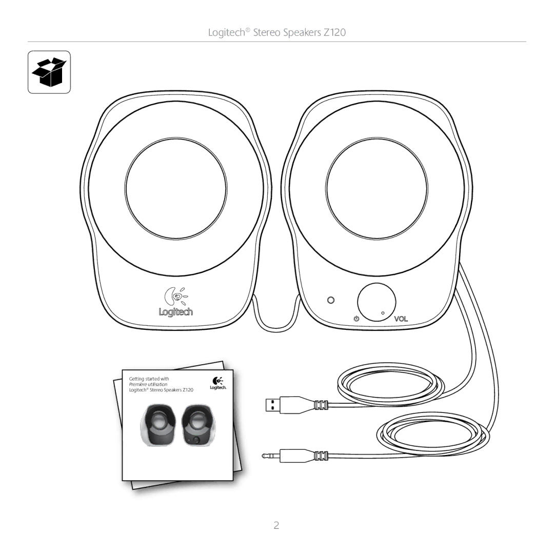 Logitech manual Logitech Stereo Speakers Z120 