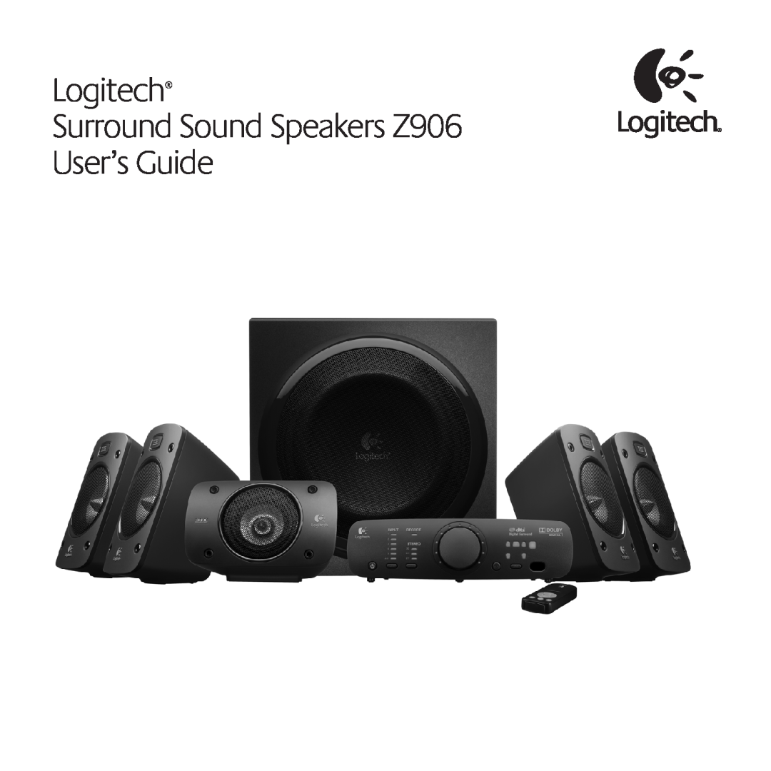 Logitech 980000467 manual Logitech Surround Sound Speakers Z906, User’s Guide 