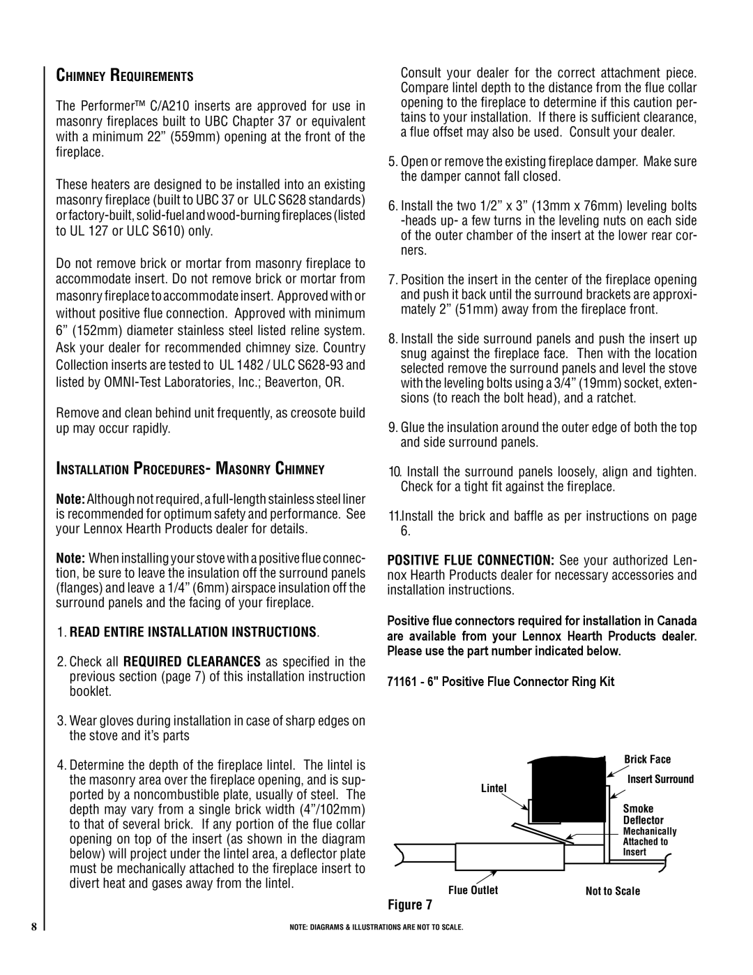 Logitek Standard Elec. Cable Manufacturing C/A210 operation manual Booklet, Stove and it’s parts, Chimney Requirements 