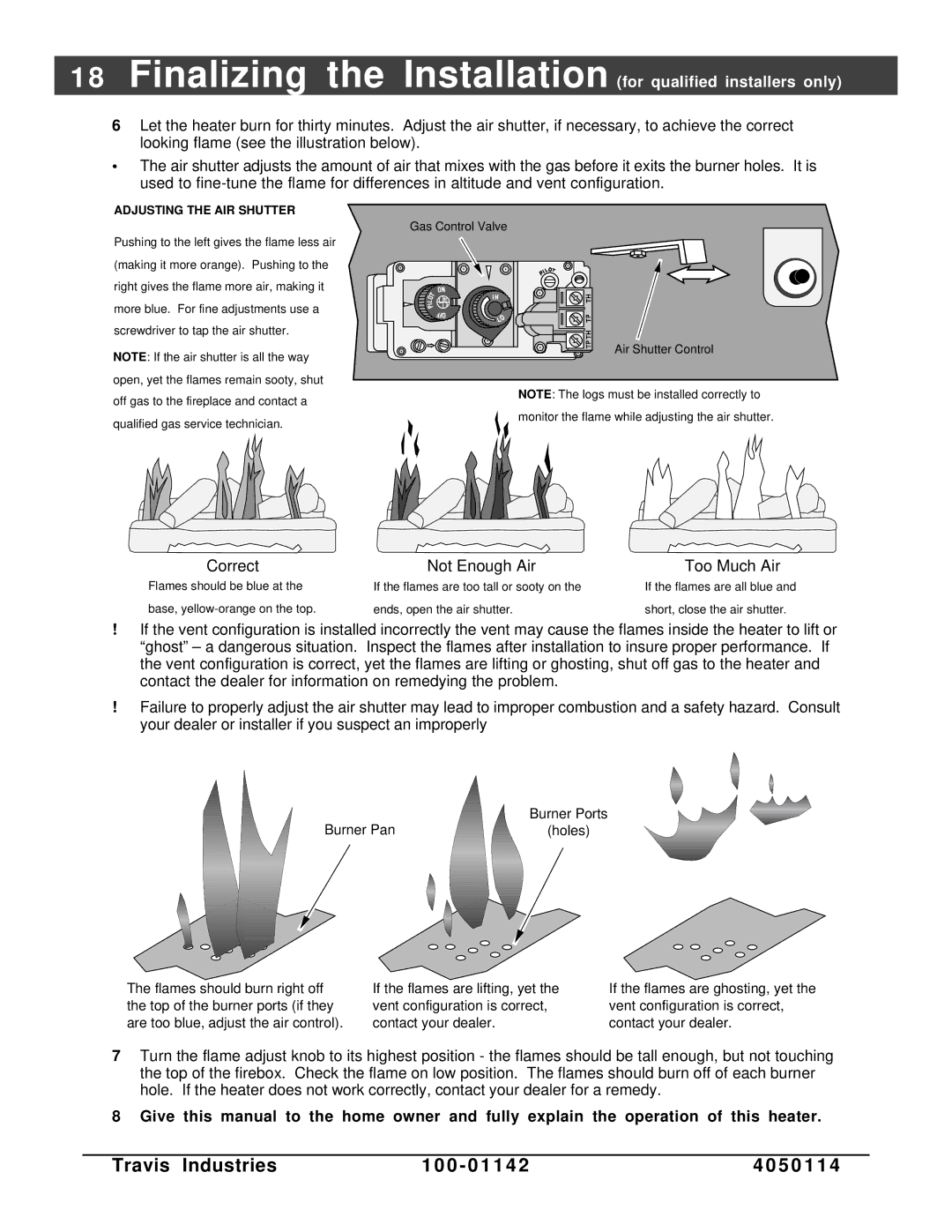 Lopi Direct Vent Freestanding Stove owner manual Correct 