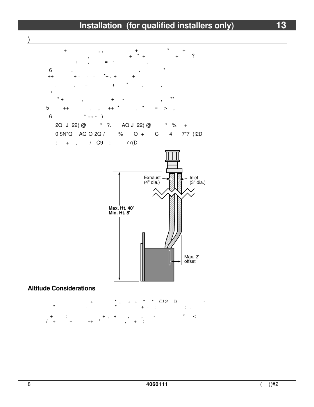 Lopi DVL Insert EF II owner manual Vent Requirements, Altitude Considerations 