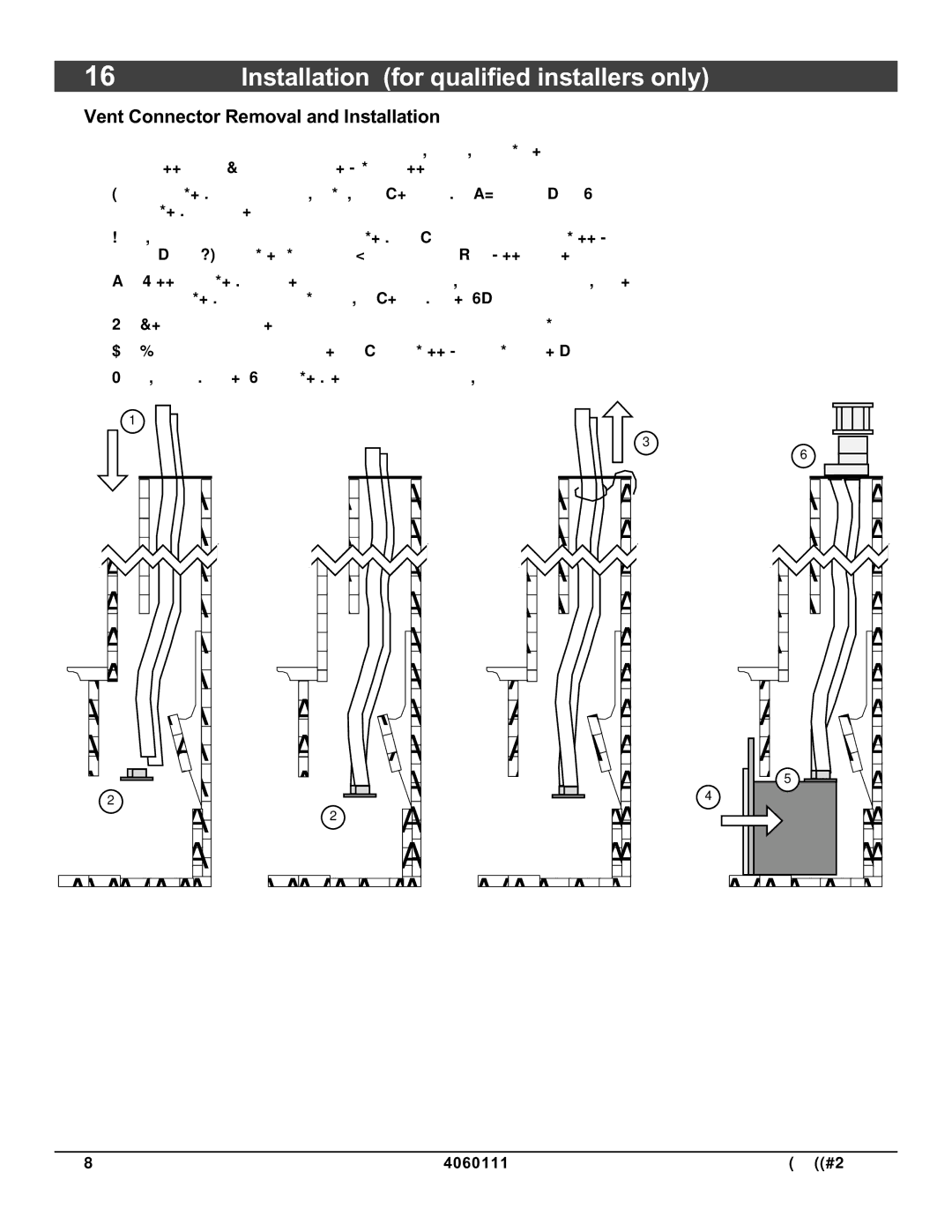 Lopi DVL Insert EF II owner manual Vent Connector Removal and Installation 