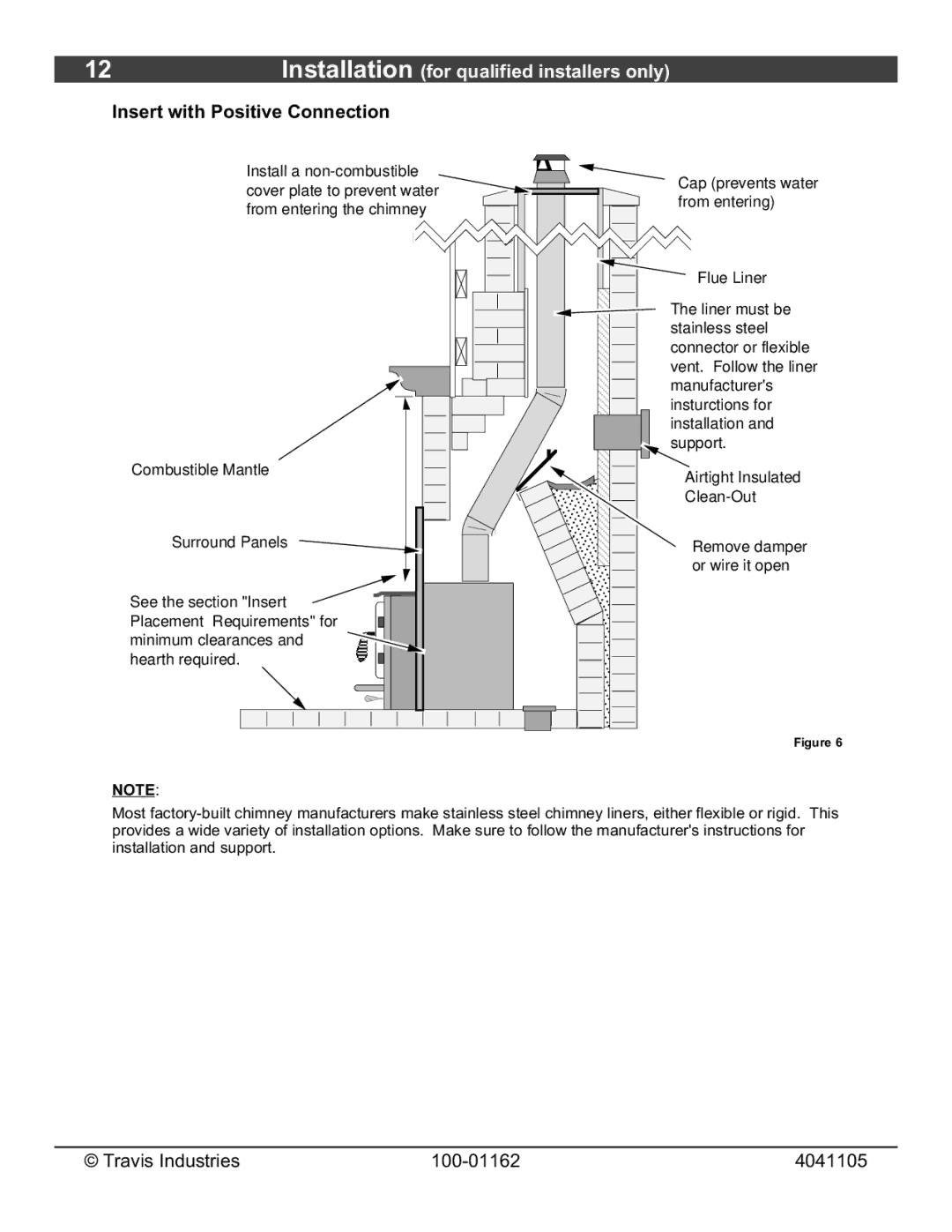 Lopi Freedom Fireplace Insert owner manual Insert with Positive 