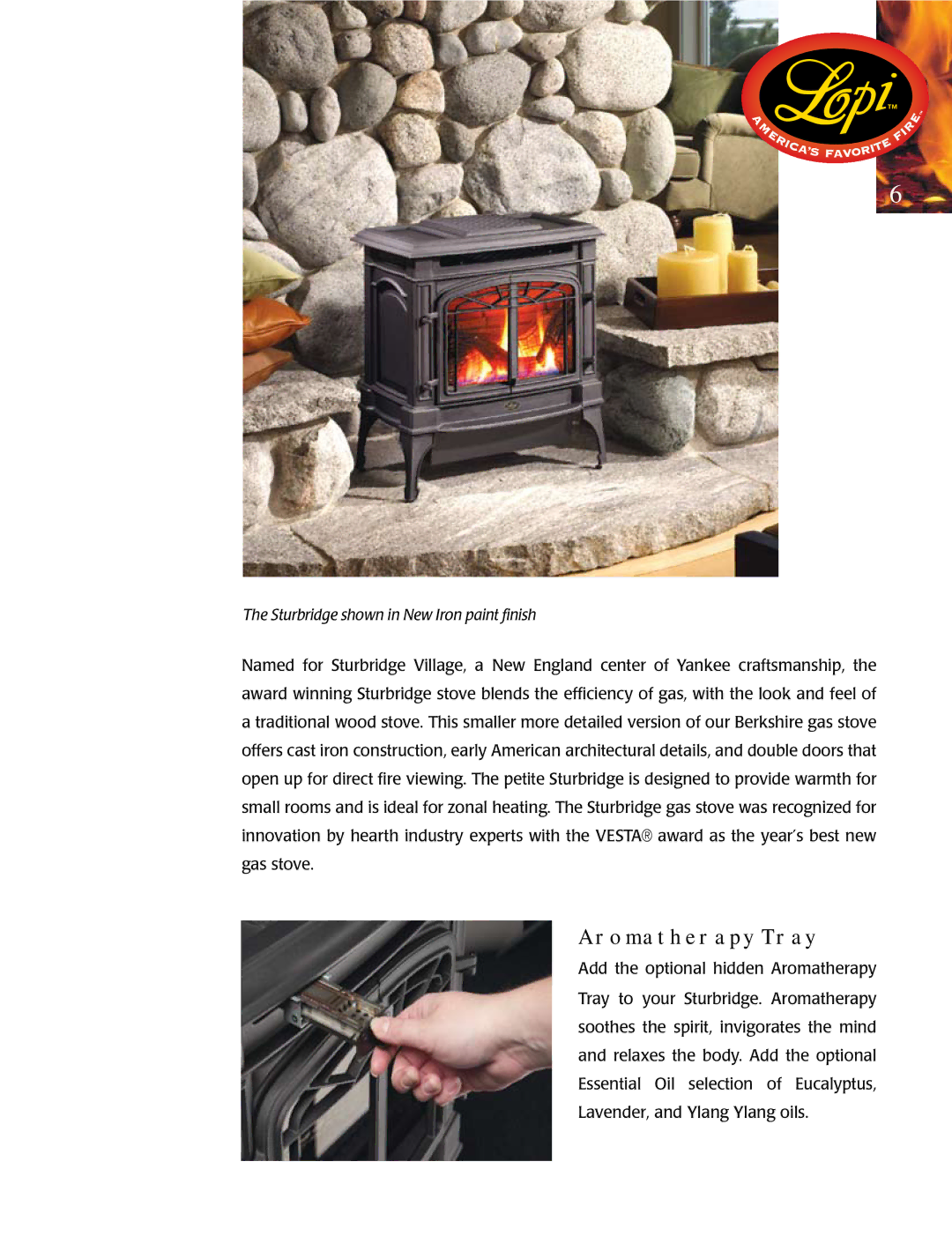 Lopi Gas Stove And Fireplace manual Aromatherapy Tray 