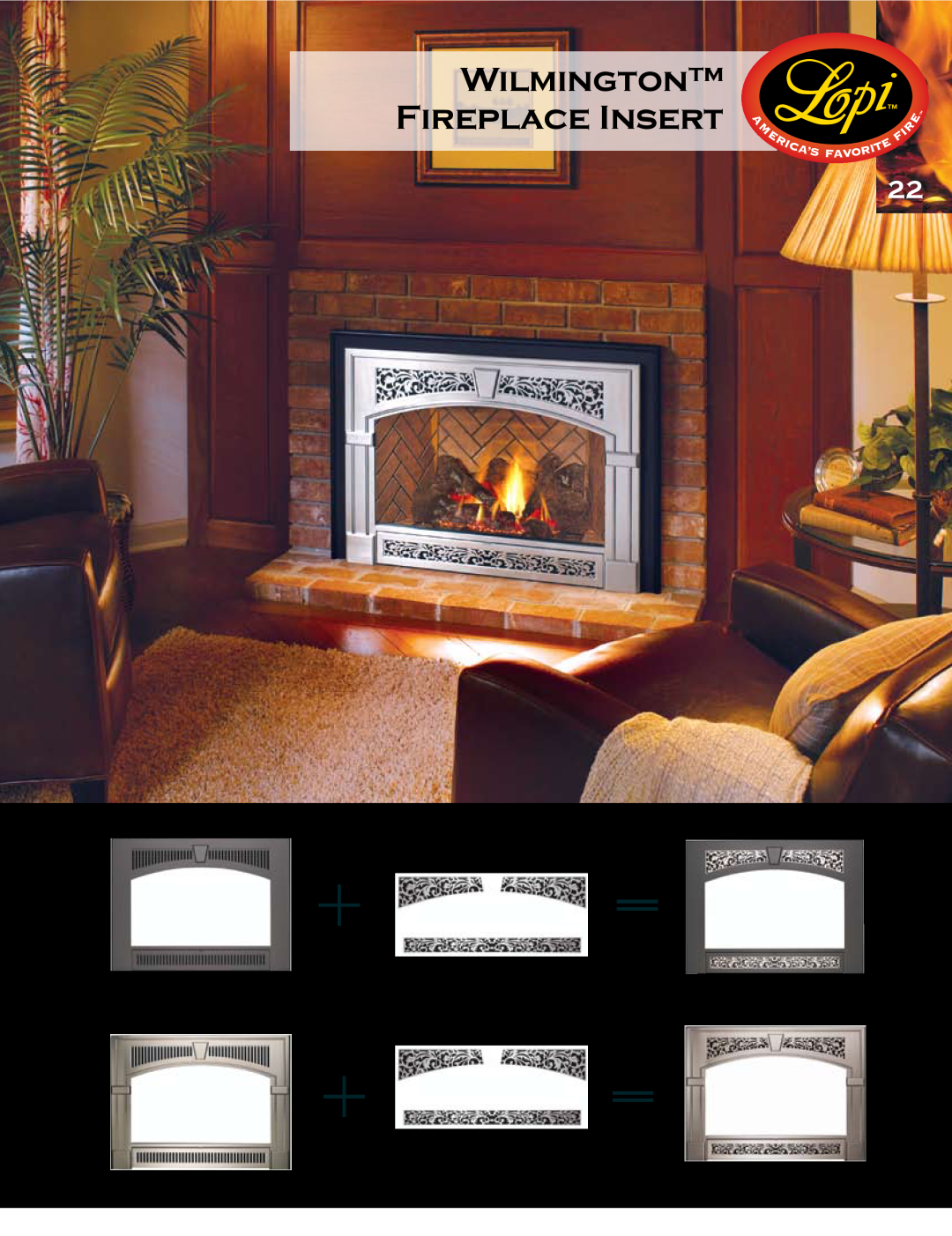 Lopi Gas Stove And Fireplace manual Wilmington Fireplace Insert, Or order the optional pewter 