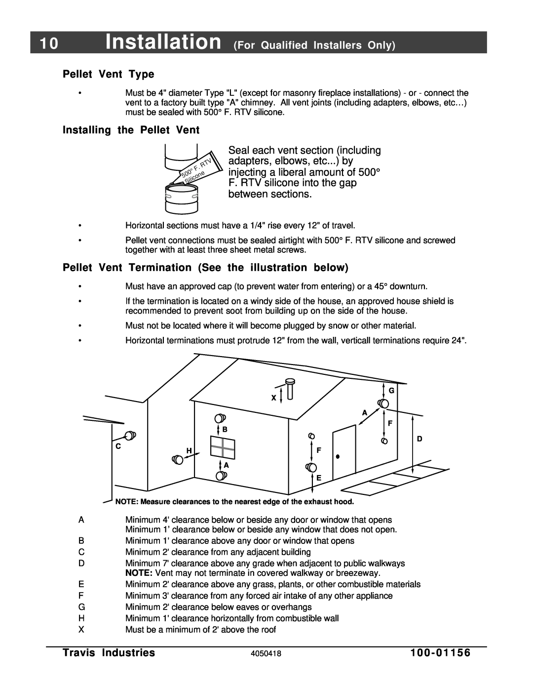 Lopi Horizontal Or Vertical Vent Freestanding Stove Yankee Pellet Stove manual Pellet Vent Type, Installing the Pellet Vent 