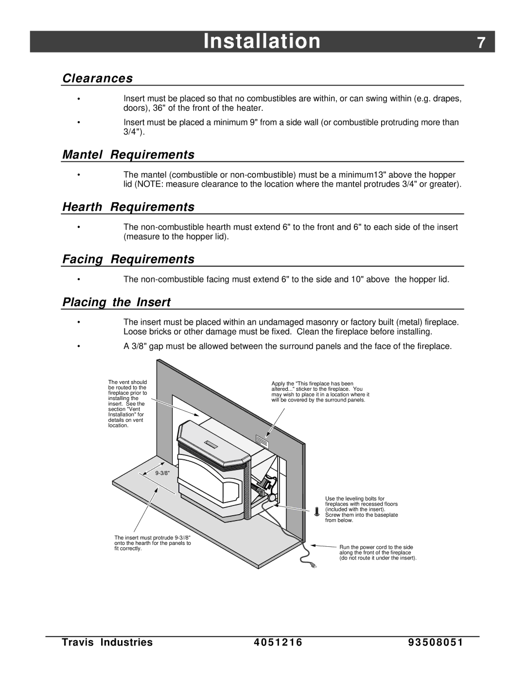 Lopi Masonry Fireplace Factory Built (Metal) Fireplace Mobile Home Model: Pioneer Bay (Heritage Bay PI) Installation7 