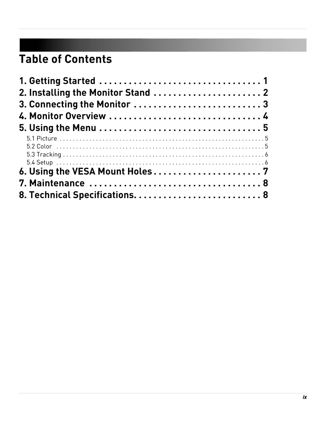 Lorex 24[sy] security surveillance monitor manual Table of Contents 