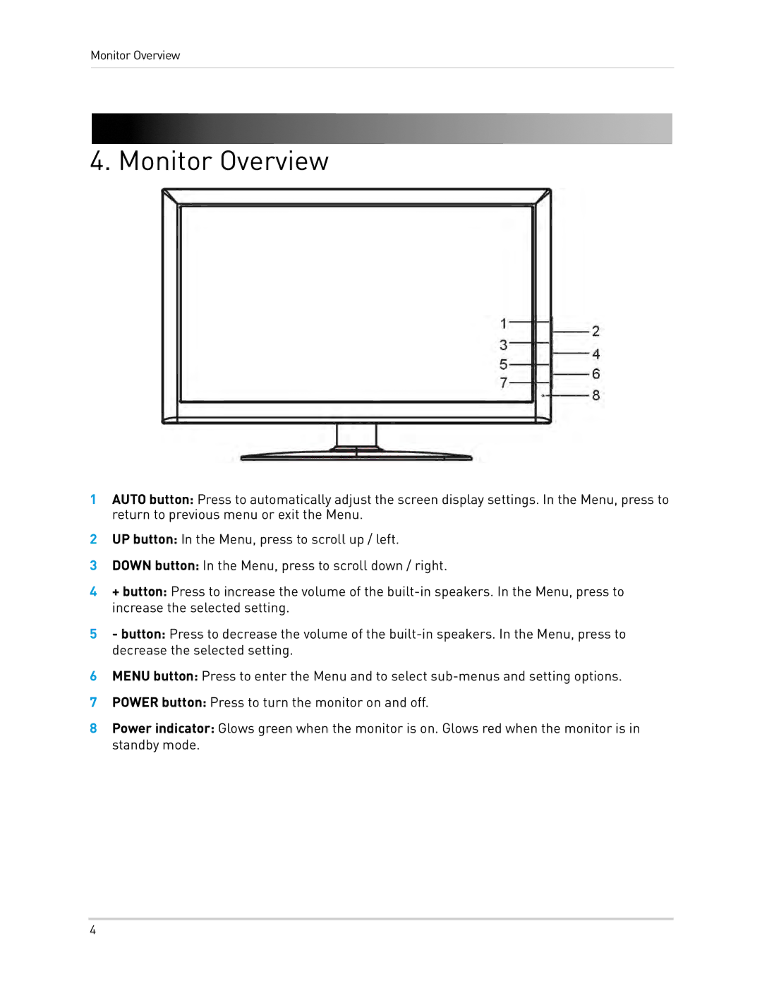 Lorex 24[sy] security surveillance monitor manual Monitor Overview 