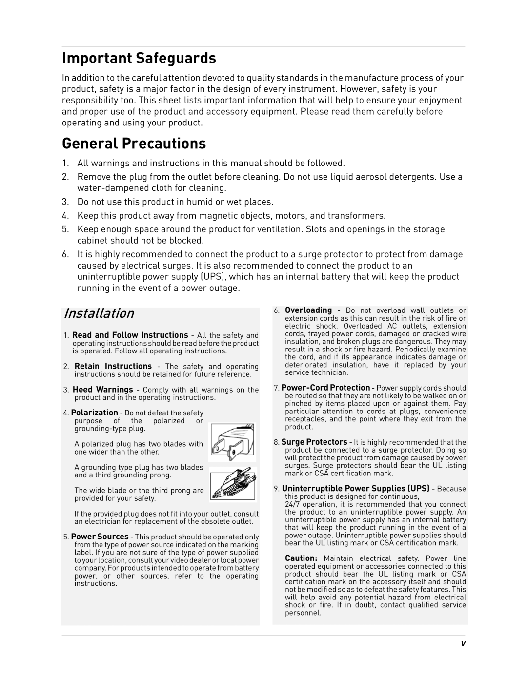 Lorex 24[sy] security surveillance monitor manual Important Safeguards 