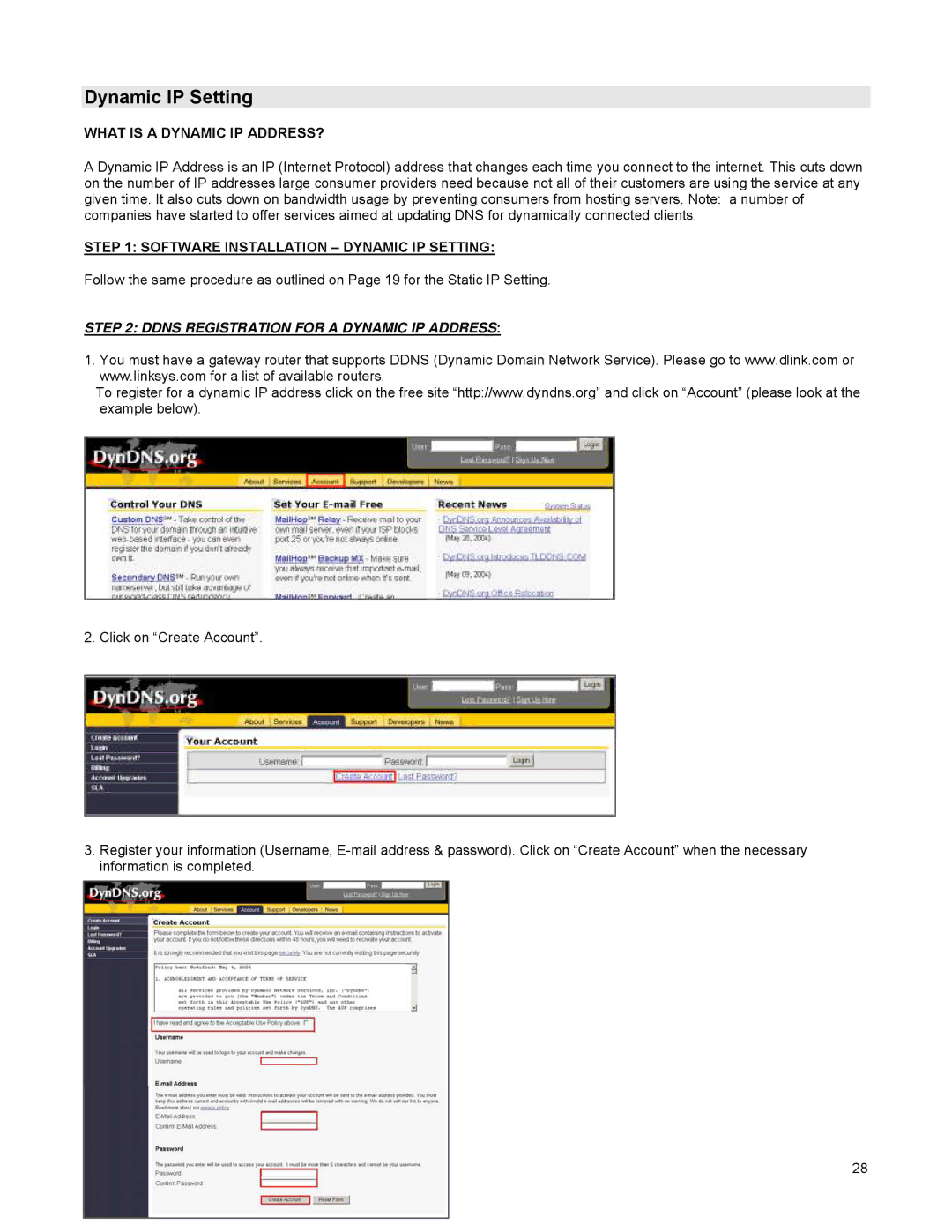 LOREX Technology DGN209 instruction manual What is a Dynamic IP ADDRESS?, Software Installation Dynamic IP Setting 