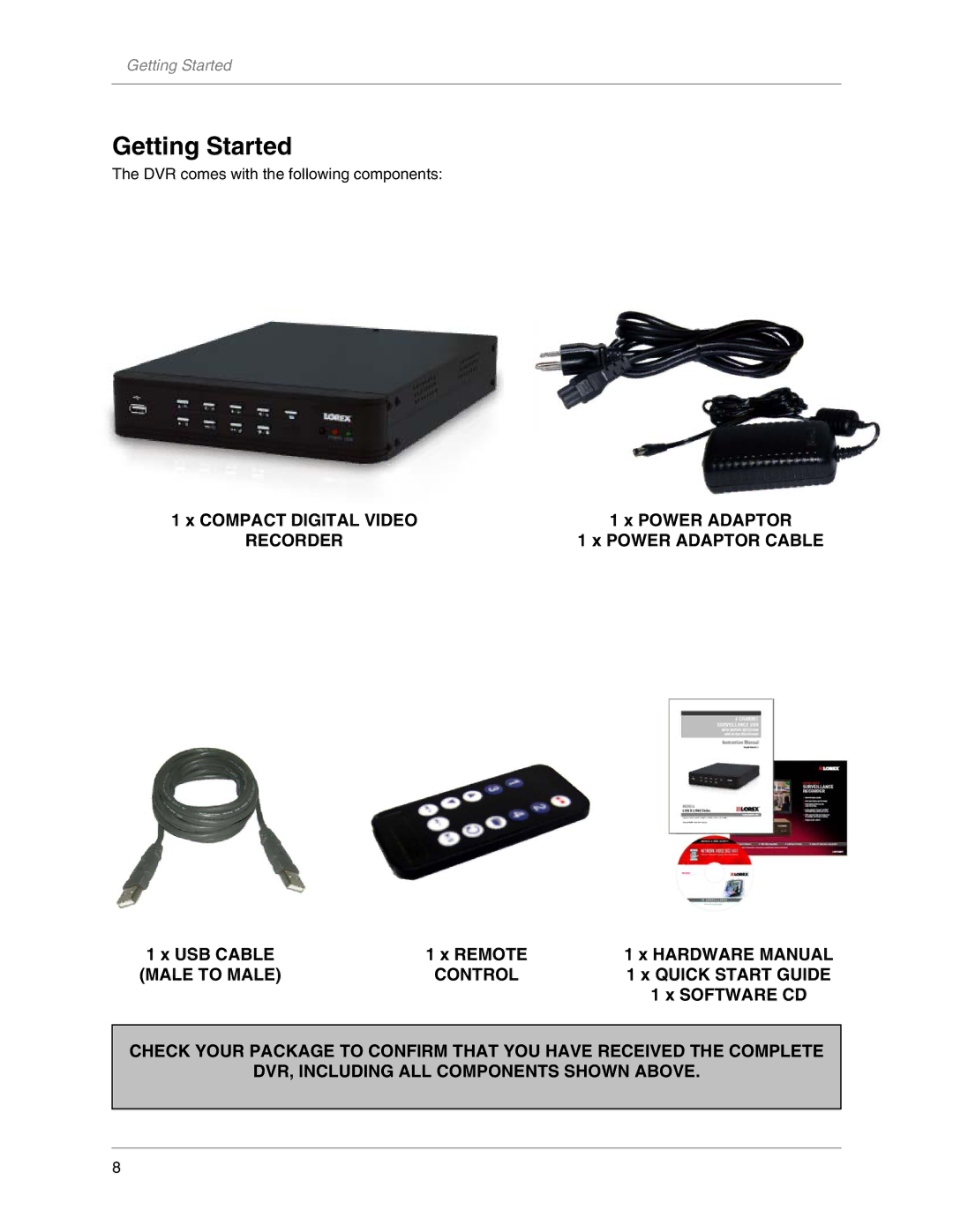 LOREX Technology L104V Series instruction manual Getting Started 