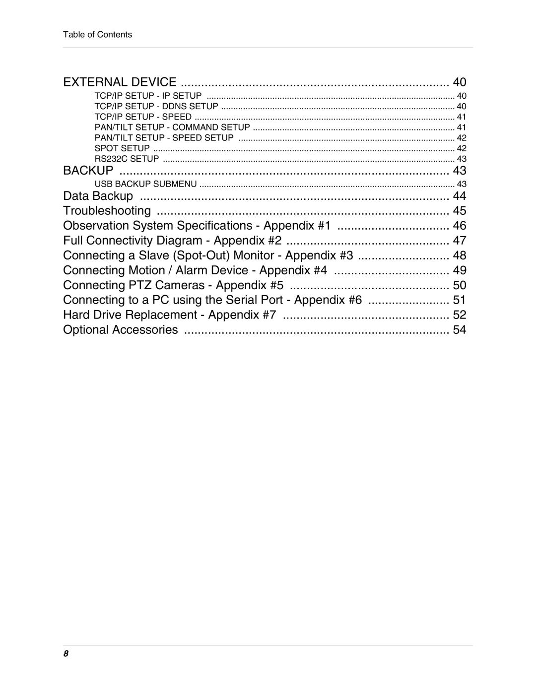 LOREX Technology L15D400 instruction manual External Device 