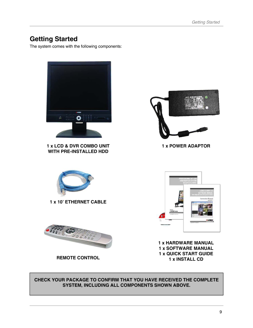 LOREX Technology L19LD800-Series instruction manual Getting Started 