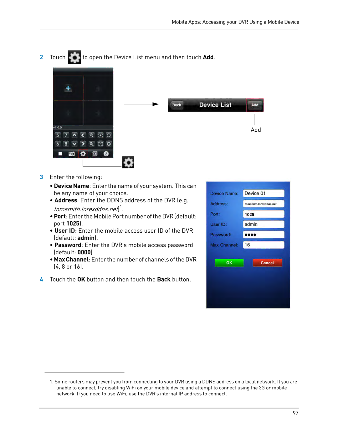 LOREX Technology LH0181011C8F instruction manual Tomsmith.lorexddns.net1 