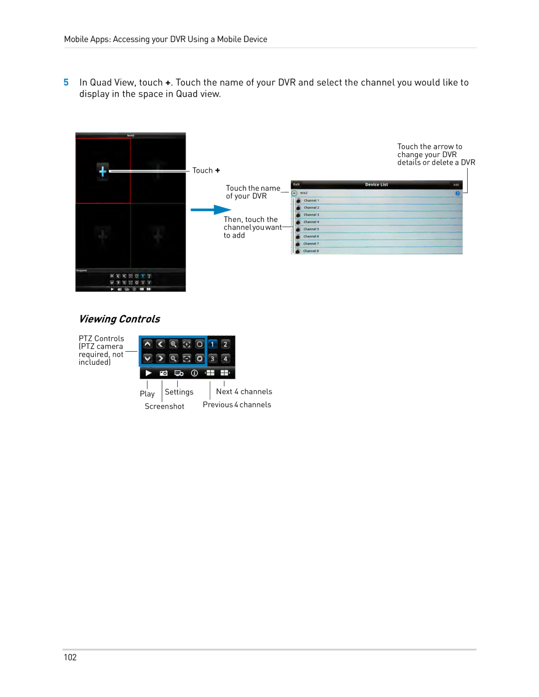 LOREX Technology LH0181011C8F instruction manual Viewing Controls 